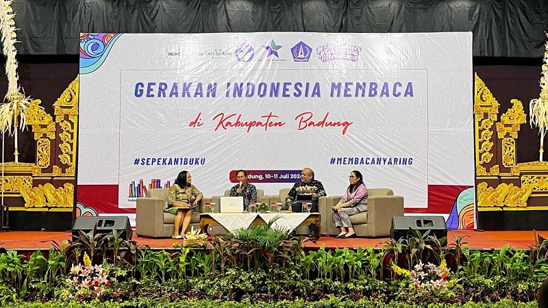 Perpusnas bersama Diskerpus Badung Gelar Gerakan Indonesia Membaca