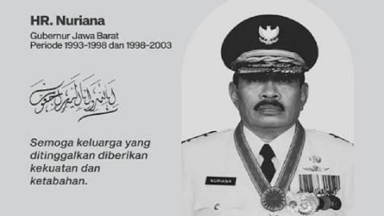 Kabar Duka, HR Nuriana Mantan Gubernur Jabar Meninggal
