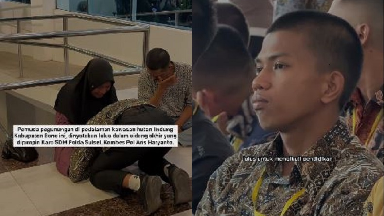 Sosok Rahmat Kuli Angkut Gula asal Bone Lolos Jadi Polisi, Menangis Sujud di Kaki Ibu