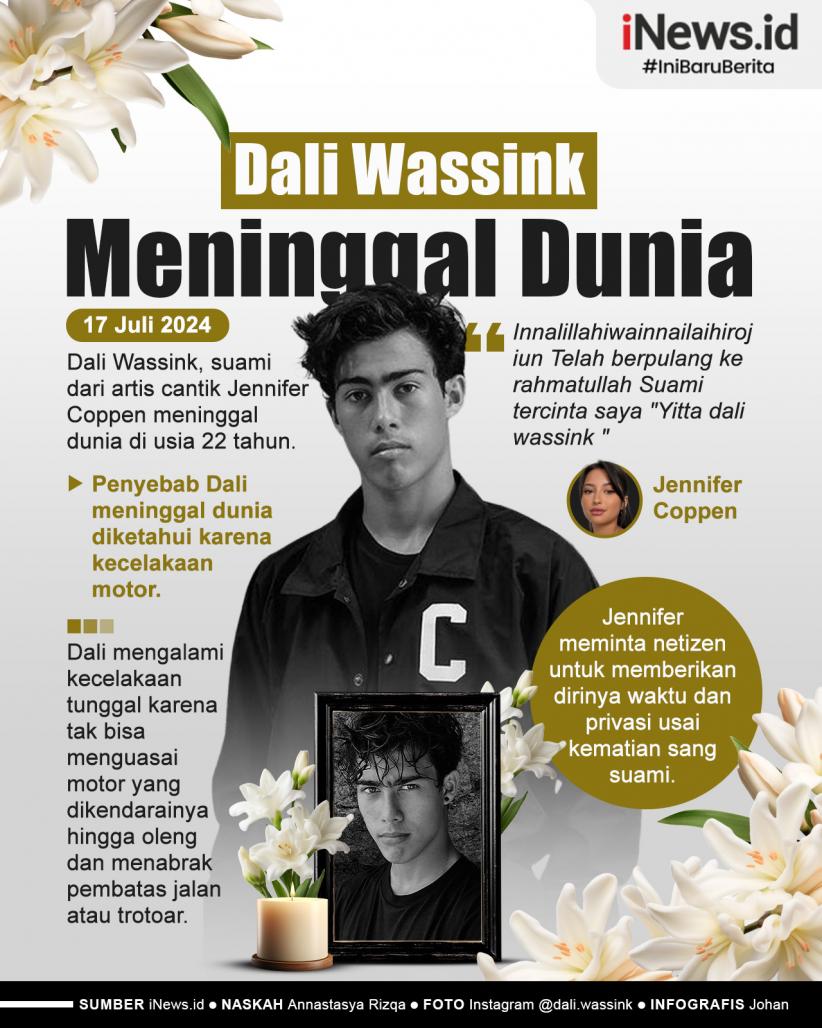 Infografis Suami Jennifer Coppen Meninggal Dunia di Bali
