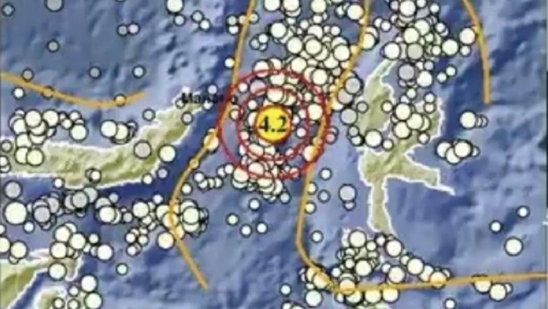 Gempa M4,2 Guncang Bitung Sulawesi Utara