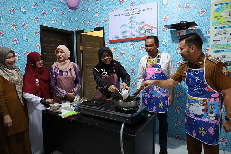 Cegah Stunting di Lhokseumawe, Perta Arun Gas dan Pemkot Resmikan Rumoh Gizi Gampong - Bagian 4