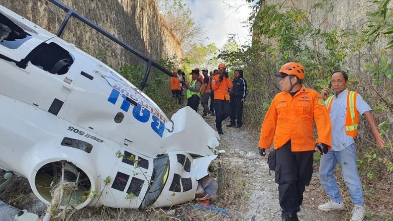 Kesaksian Maryam Lihat Helikopter Jatuh di Tebing Kapur Bali: Saya Bantu Keluarkan Korban