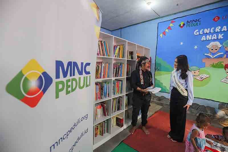 Momen Miss Indonesia 2024 dan MNC Peduli Kunjungi Anak-Anak Sanggar Seni Trotoar Koja - Bagian 5