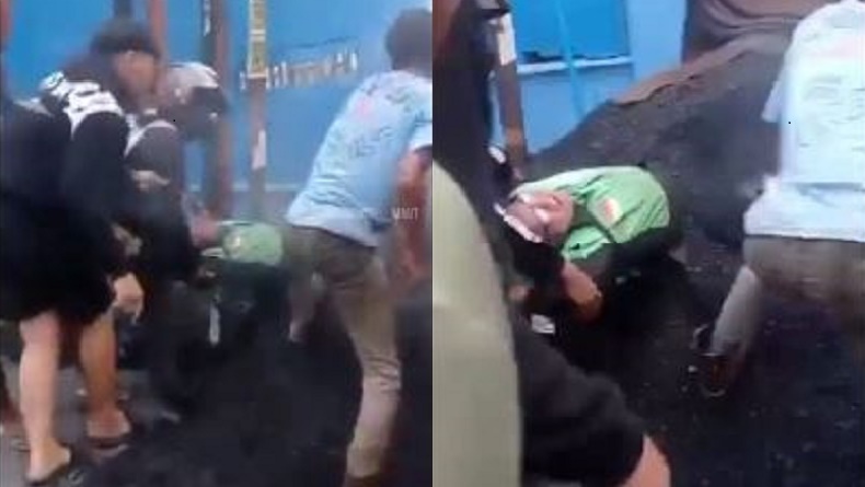 Viral Driver Ojol Tertimbun Aspal Curah di Jalan Ringroad Medan, Evakuasi Dramatis