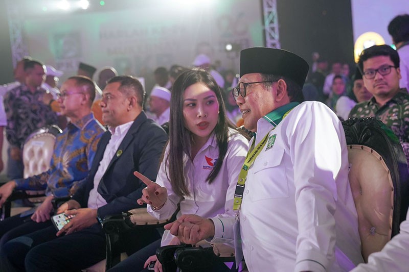 Momen Ketua Harian DPP Partai Perindo Angela Tanoesoedibjo Hadiri Harlah ke-26 PKB - Bagian 5
