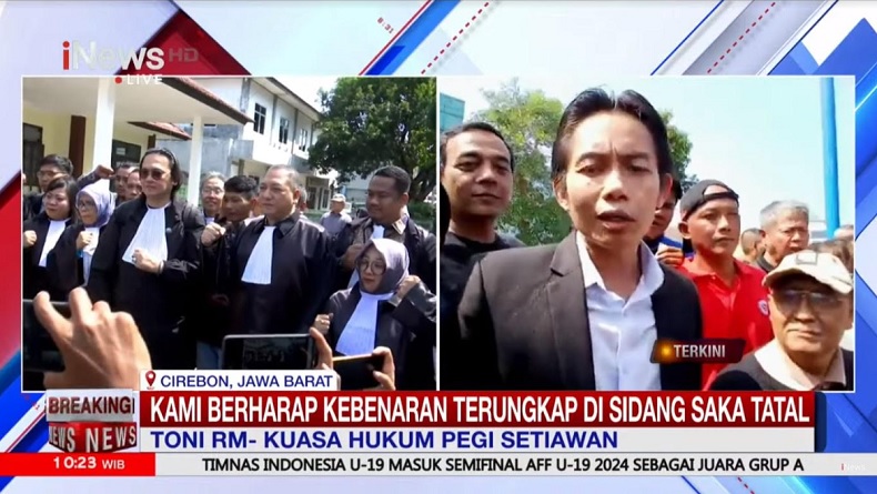 Kasus Vina dan Eky, Tim Hukum Pegi Setiawan Hadiri Sidang PK Saka Tatal di PN Kota Cirebon