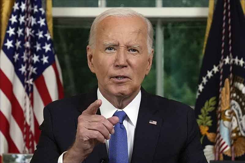 Ekspresi Joe Biden Pidato Mundur dari Pencalonan Presiden AS - Bagian 2