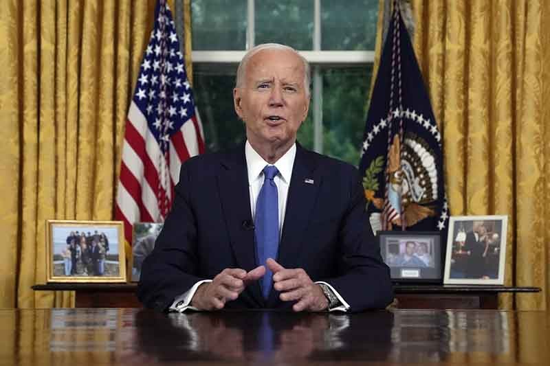 Ekspresi Joe Biden Pidato Mundur dari Pencalonan Presiden AS - Bagian 3