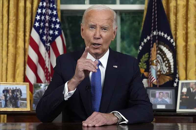 Ekspresi Joe Biden Pidato Mundur dari Pencalonan Presiden AS - Bagian 1