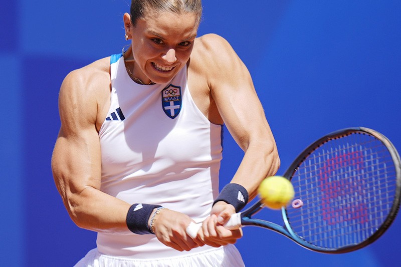 Olimpiade 2024: Melihat Otot Kekar Petenis Putri Yunani Maria Sakkari - Bagian 1