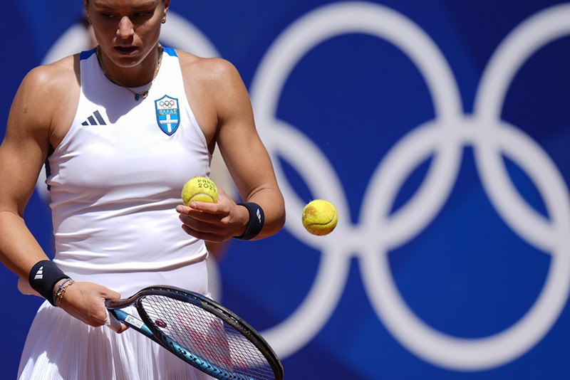 Olimpiade 2024: Melihat Otot Kekar Petenis Putri Yunani Maria Sakkari - Bagian 2