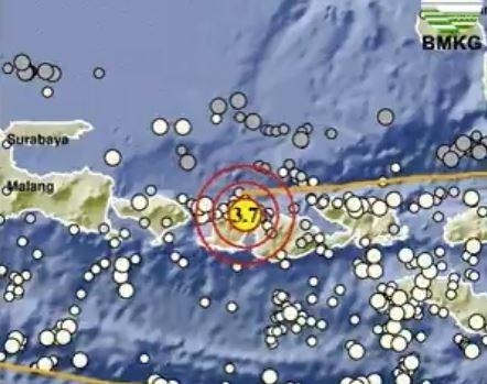 Gempa Terkini M 3,7 Guncang Lombok Timur, Kedalaman 10 Km