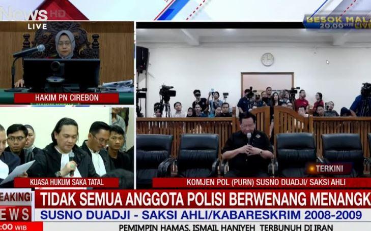 Susno Duadji Ungkap Alasan Gelar Sayembara Kasus Vina di Sidang PK Saka Tatal