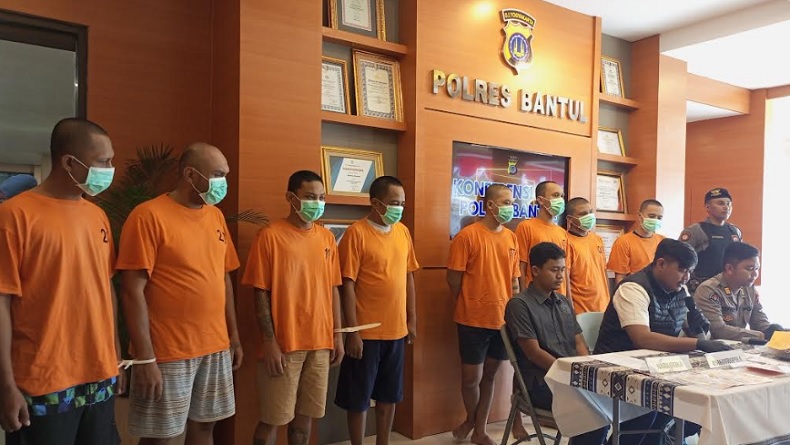 32 Orang Ditangkap Polres Bantul Kasus Narkoba, 28 Laki-Laki 4 Perempuan