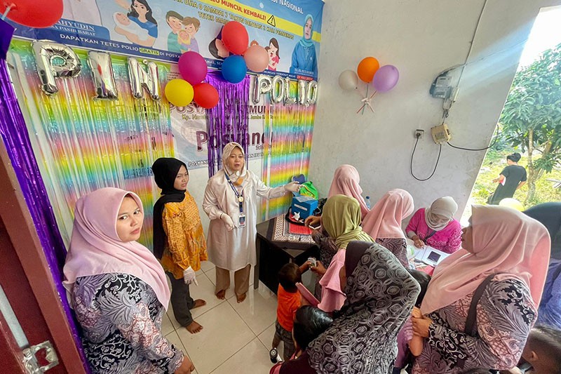 Antusiasme Anak-Anak Ikuti Imunisasi Polio di Desa Pasir Barat Tangerang - Bagian 3