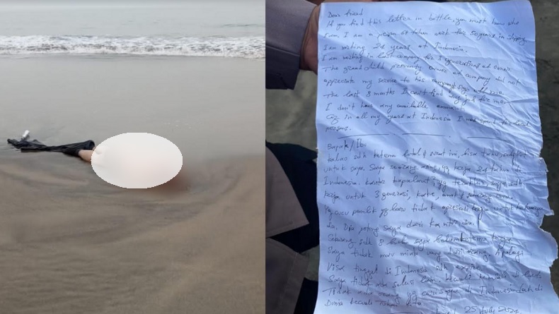 WNA Tewas di Anyer Tinggalkan Surat di Botol, Curhat Kerja 24 Tahun di Indonesia Berakhir Tragis