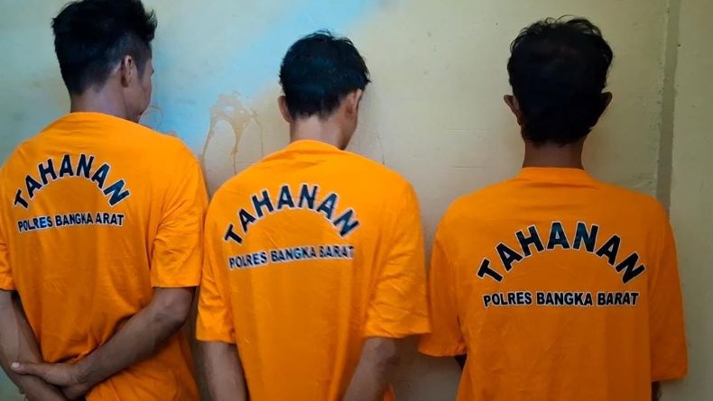 3 Pencuri Puluhan Tabung Elpiji di Bangka Barat Ditangkap, 1 DPO