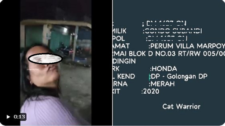 Viral Perempuan Bawa Mobil Tabrak Pemotor di Pekanbaru, Diduga Mabuk