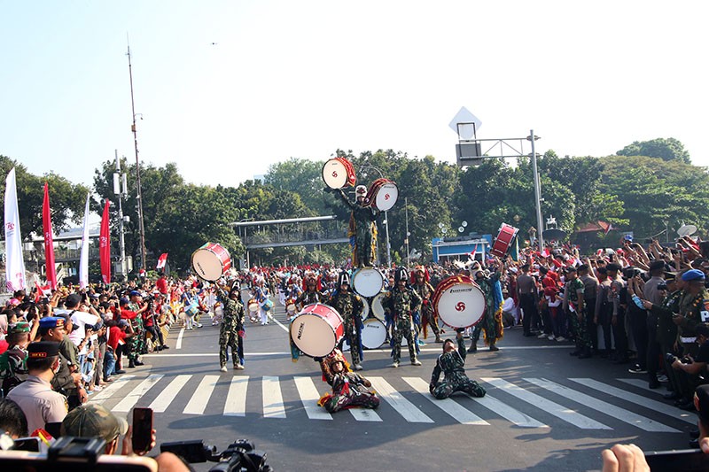 Suasana Kirab Bendera Pusaka dan Naskah Teks Proklamasi RI - Bagian 8