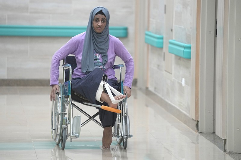 Potret Warga Palestina Terluka Parah akibat Serangan Israel Dirawat di RS Mesir - Bagian 3