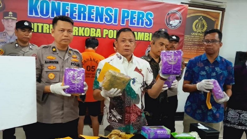 Mahasiswa asal Aceh Ditangkap Bawa Sabu 4,5 Kg di Jambi Senilai Rp6 Miliar