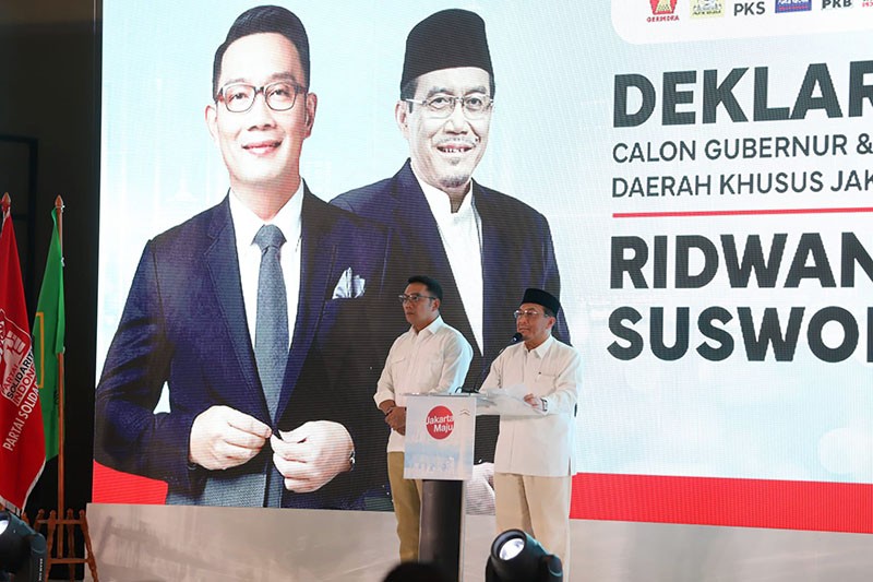 Deklarasi Ridwan Kamil dan Suswono Cagub-Cawagub DKI Jakarta - Bagian 4