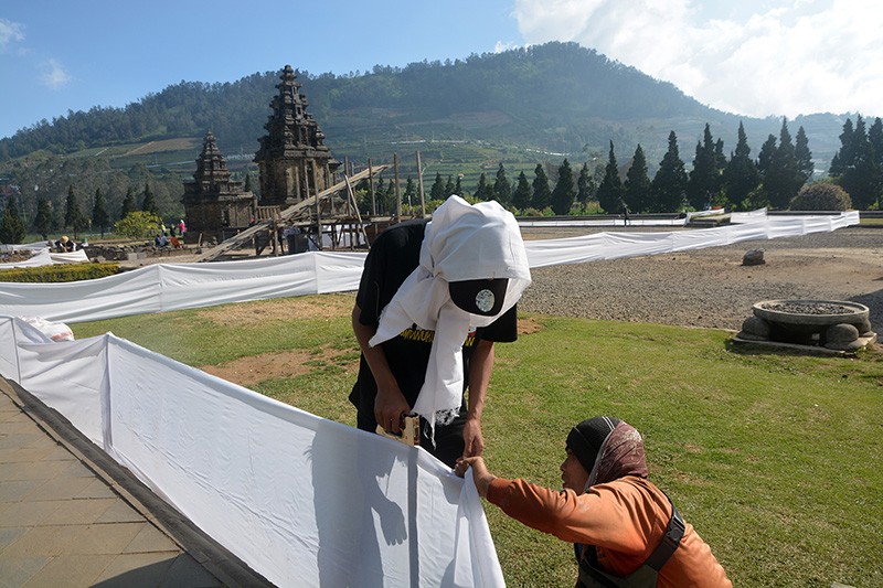 Candi Arjuna Bersolek Menyambut Dieng Culture Festival 2024 - Bagian 2