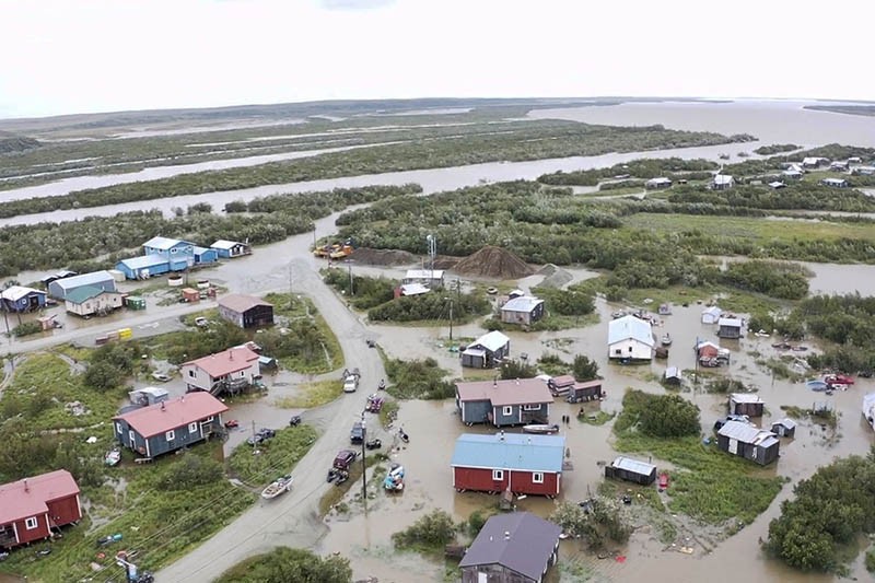 Gawat! Es Alaska Mencair, Permukiman Dilanda Banjir  - Bagian 1