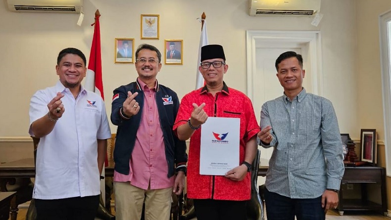 Teddy Meilwansyah-Marjito Bachri Terima Dukungan Partai Perindo Maju di Pilkada OKU 2024