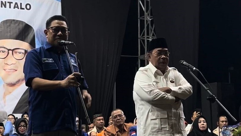 Adhan Dambea-Indra Gobel yang Didukung Partai Perindo Deklarasi Maju Pilwalkot Gorontalo