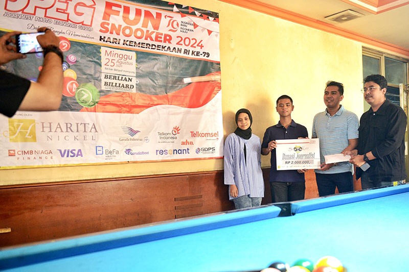 Turnamen Biliar JPEG jadi Ajang Donasi untuk Mantan Wartawan  - Bagian 4