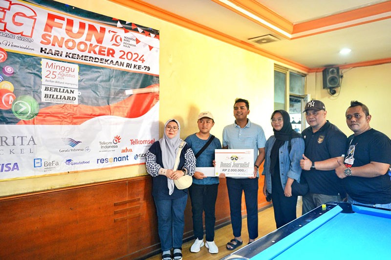 Turnamen Biliar JPEG jadi Ajang Donasi untuk Mantan Wartawan  - Bagian 3