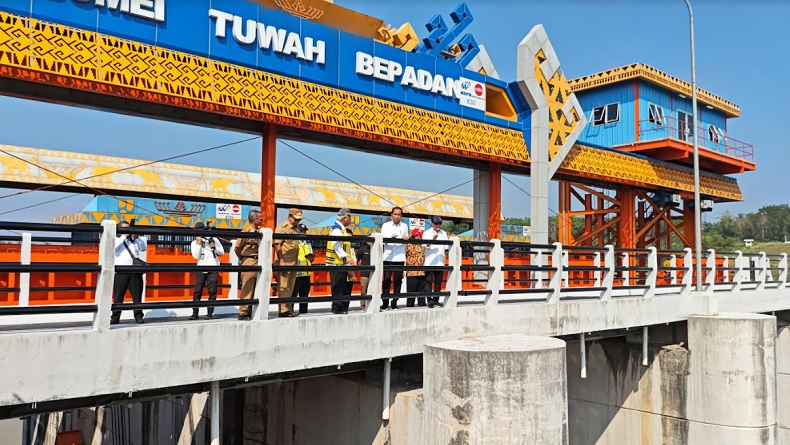 Resmikan Bendungan Margatiga, Jokowi: Ini Dikerjakan sejak 2017