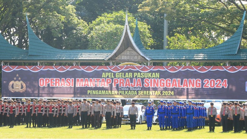 Pengamanan Pilkada Serentak 2024, Polda Sumbar Siagakan 6.852 Personel