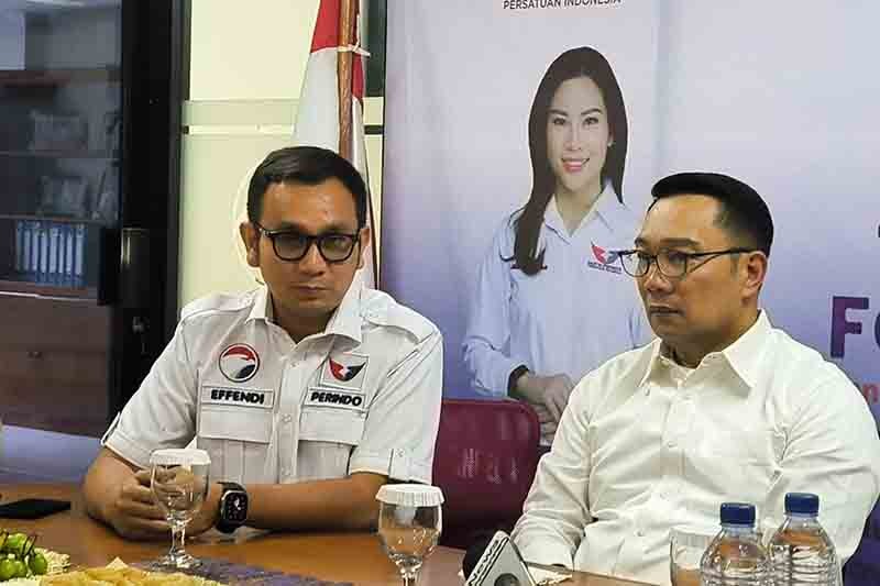 Ridwan Kamil - Suswono Sambangi Kantor DPW Partai Perindo DKI Jakarta - Bagian 2