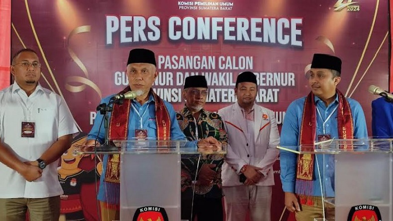 Mahyeldi-Vasko Daftar ke KPU Sumbar, Ini Visi Misi Cagub Cawagub Didukung Partai Perindo