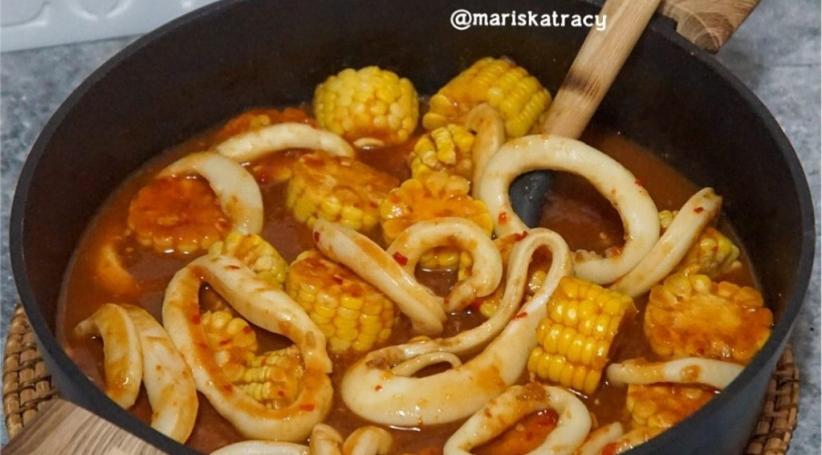 Resep Cumi Saus Padang ala Seafood, Rasanya Pedas Manis Menggugah Selera