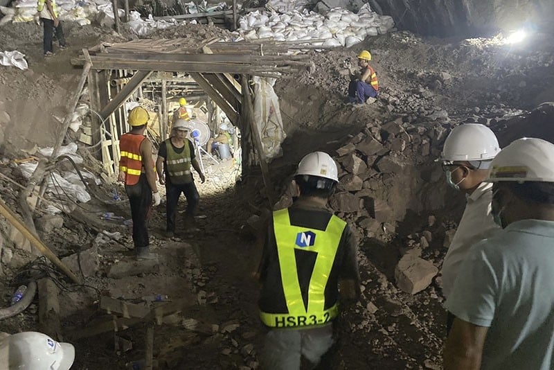 Terowongan Proyek Kereta Cepat Thailand-China Runtuh - Bagian 3