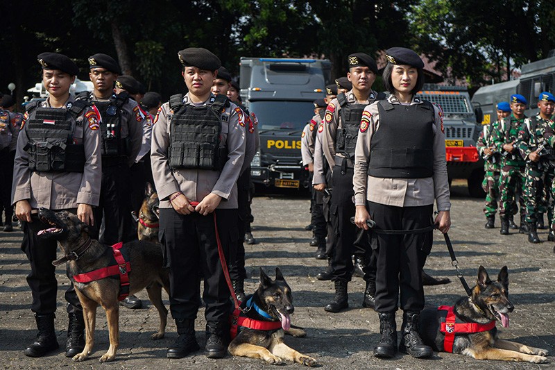 Ribuan Pasukan Gabungan TNI-Polri Amankan Kunjungan Paus Fransiskus dan ISF 2024 - Bagian 3