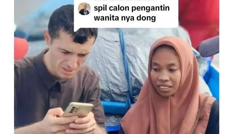 Viral Pria Turki Rela Datang ke Maluku Utara Nikahi Gadis Pujaan, Disambut Warga Sekampung