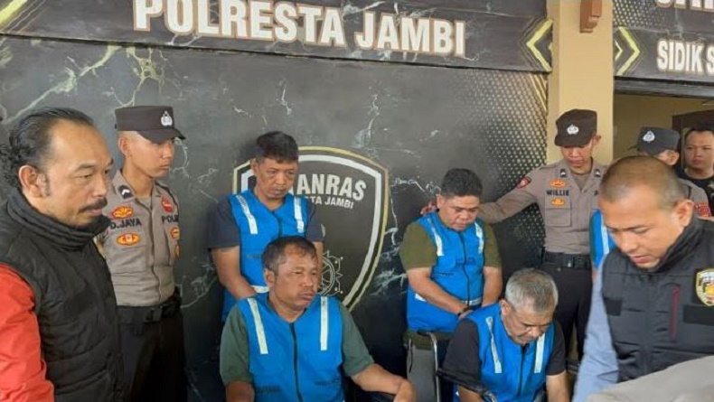 Tampang Komplotan Perampok Modus Pecah Kaca di Jambi, Bawa Kabur Uang Rp500 Juta