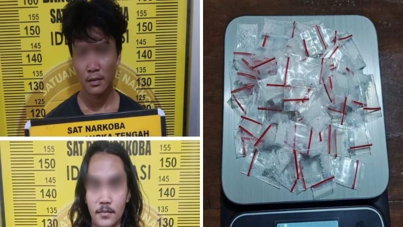 Polisi Tangkap 2 Pengedar Narkoba di Bangka Tengah, Sabu Disimpan di Bawah Kasur