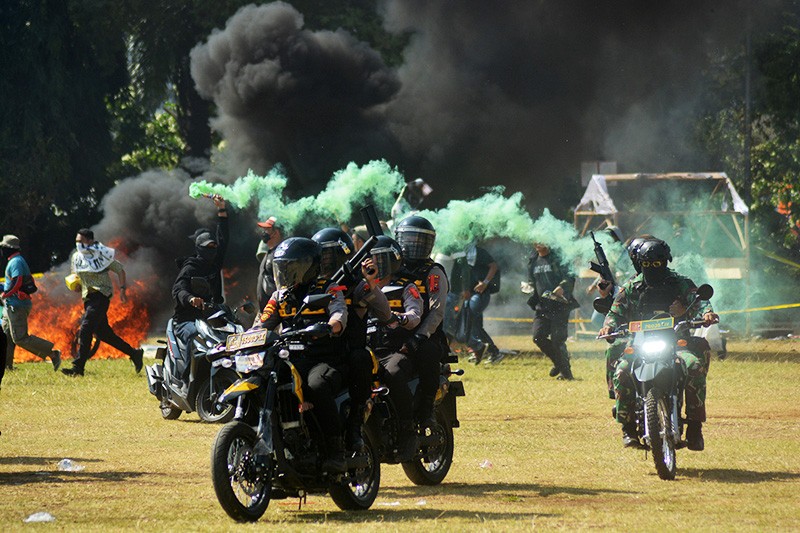 Latihan Penanggulangan Konflik Sosial pada Pilkada Jawa Tengah 2024 - Bagian 4