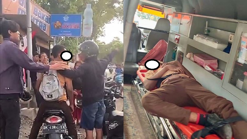 Viral Pelajar Mabuk Tabrak 2 Motor Ngamuk saat Ditegur, Endingnya Babak Belur di Ambulans