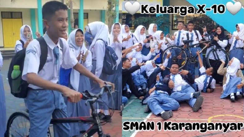 title Haru, Siswa SMA Patungan Beli Sepeda untuk Teman yang Berkekurangan Haru, Siswa SMA Patungan Beli Sepeda untuk Teman yang Berkekurangan