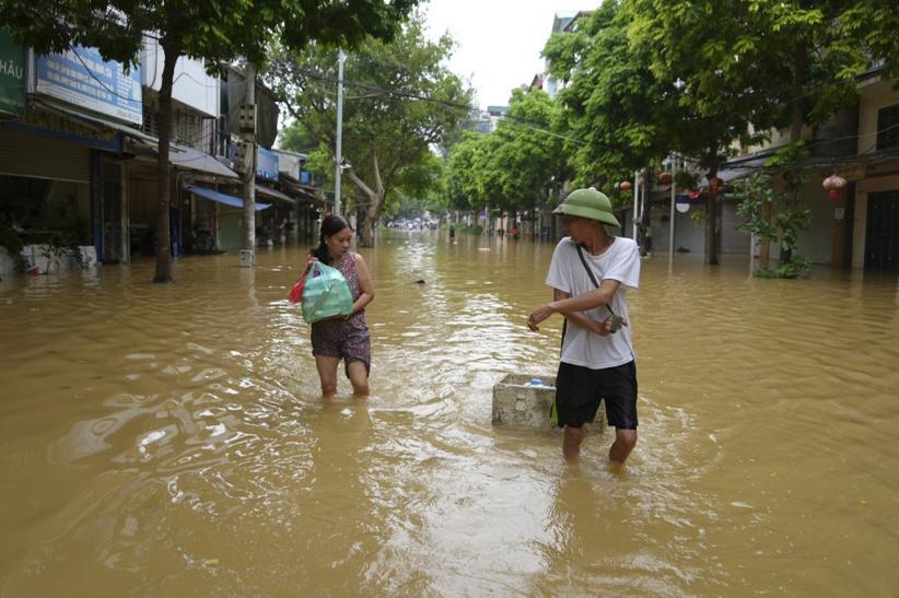 Imbas Topan Yagi, Permukiman Ibu Kota Vietnam Banjir - Bagian 2