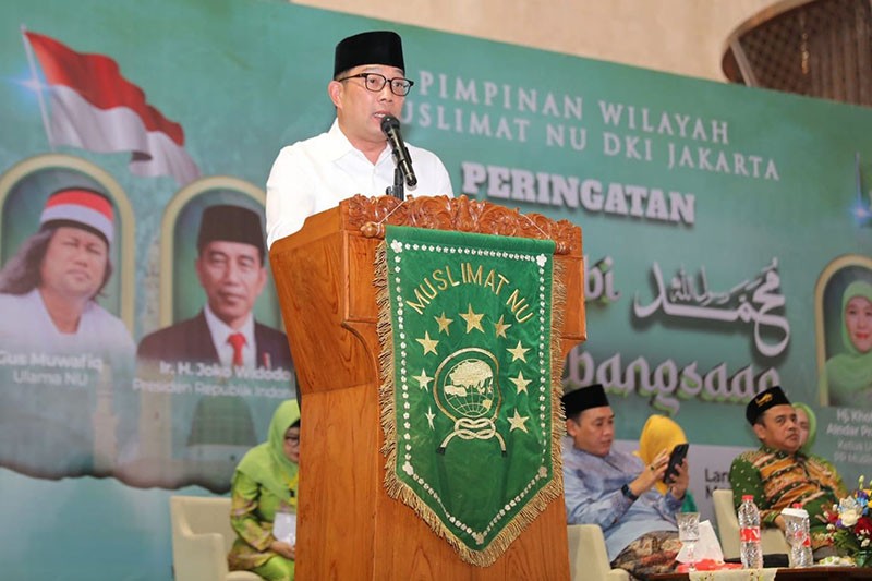 Maulid Nabi Muhammad Bersama Muslimat NU di Masjid Istiqlal Dihadiri Ridwan Kamil - Bagian 4