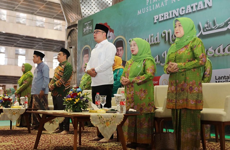 Maulid Nabi Muhammad Bersama Muslimat NU di Masjid Istiqlal Dihadiri Ridwan Kamil - Bagian 3