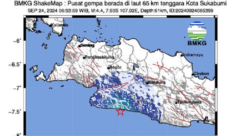 title Gempa Hari Ini M4,4 Guncang Sukabumi, Terasa di Cianjur hingga Bayah Lebak Gempa Hari Ini M4,4 Guncang Sukabumi, Terasa di Cianjur hingga Bayah Lebak